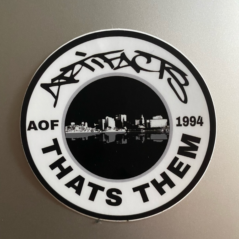 Vintage Artifacts Sticker Graffiti Hip Hop Rap Tame one graffiti